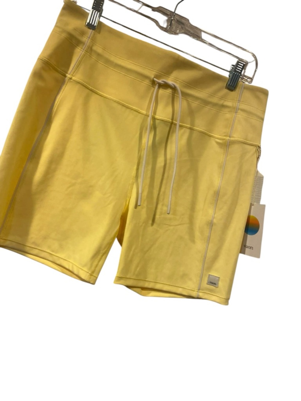 Vuori Lemon Yellow Athletic Drawstring Shorts
